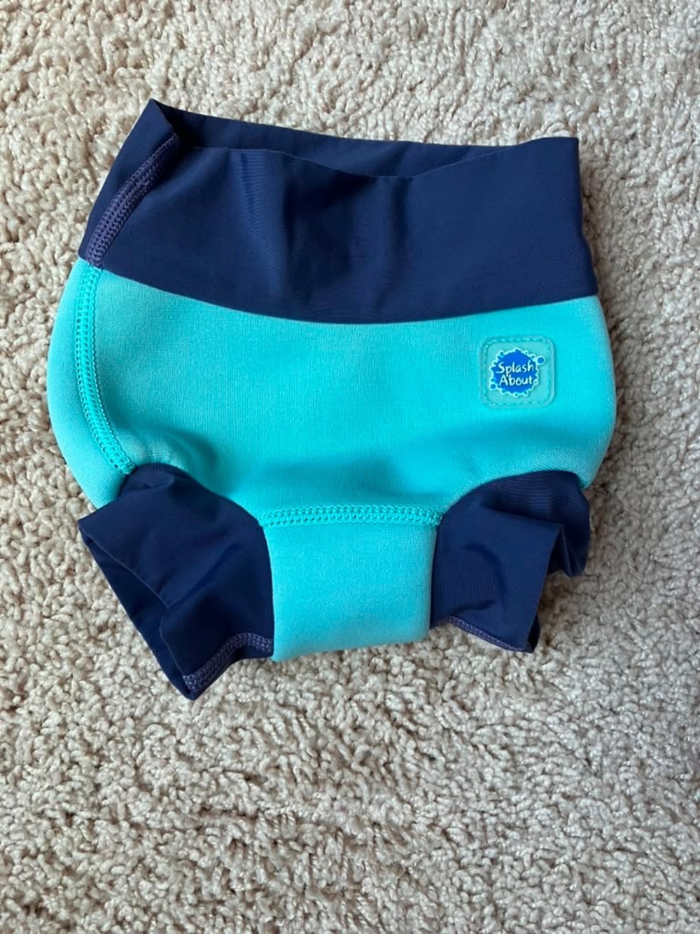 Happy Nappy Splash About Aqua & Navy Reusable Kids Swim Diaper